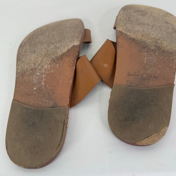 Beek Finch Handmade Leather Sandals with Toe Ring Size 6 - Picture 9 of 10